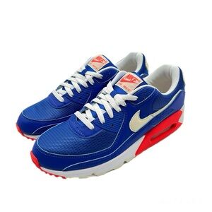 Nike Air Max 90 USA 2021 Sneakers Hyper Royal Blue Men's US 7 Women's 8.5